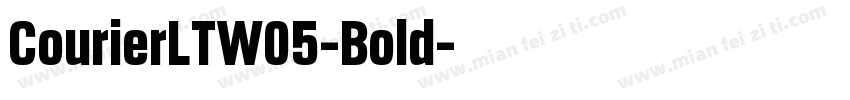 CourierLTW05-Bold字体转换
