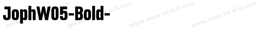 JophW05-Bold字体转换