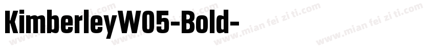 KimberleyW05-Bold字体转换