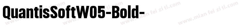 QuantisSoftW05-Bold字体转换