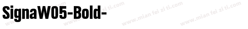 SignaW05-Bold字体转换