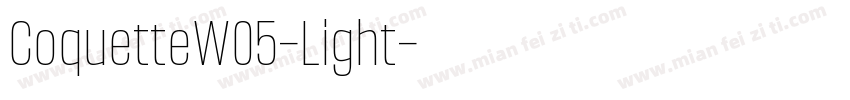 CoquetteW05-Light字体转换