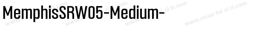 MemphisSRW05-Medium字体转换