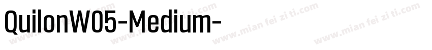 QuilonW05-Medium字体转换