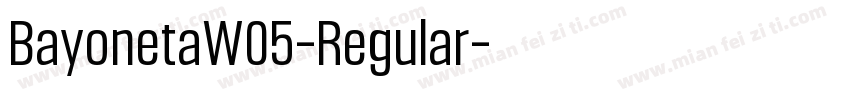 BayonetaW05-Regular字体转换