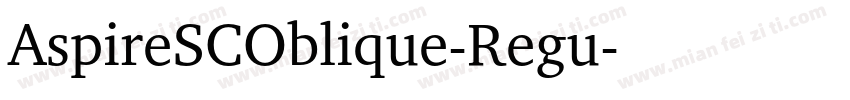 AspireSCOblique-Regu字体转换