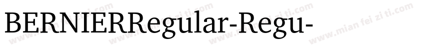BERNIERRegular-Regu字体转换