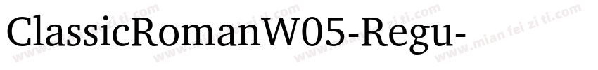 ClassicRomanW05-Regu字体转换