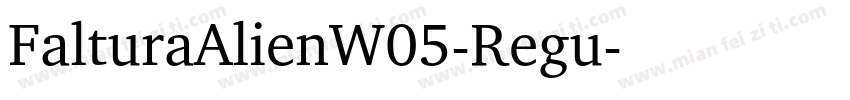 FalturaAlienW05-Regu字体转换