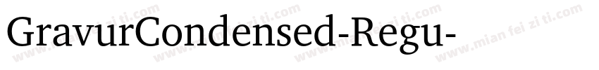 GravurCondensed-Regu字体转换