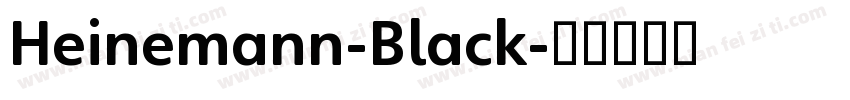 Heinemann-Black字体转换