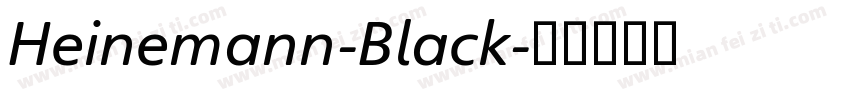 Heinemann-Black字体转换