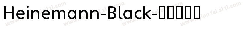 Heinemann-Black字体转换