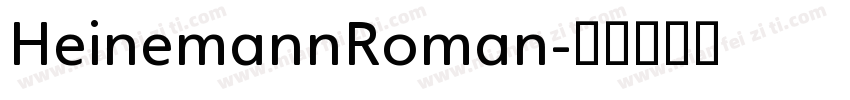 HeinemannRoman字体转换