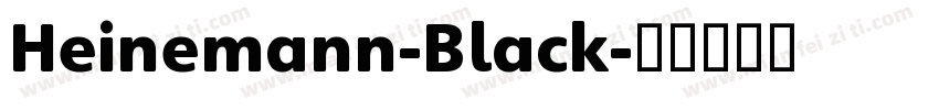 Heinemann-Black字体转换