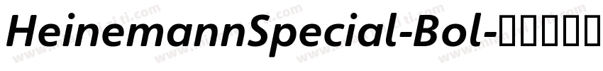 HeinemannSpecial-Bol字体转换