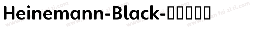 Heinemann-Black字体转换