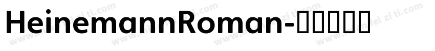HeinemannRoman字体转换