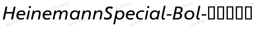 HeinemannSpecial-Bol字体转换