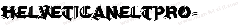 HELVETICANELTPRO字体转换