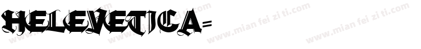 Helevetica字体转换