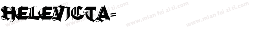 Helevicta字体转换