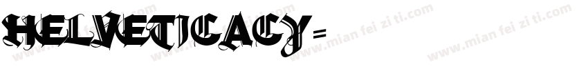 HelveticaCY字体转换