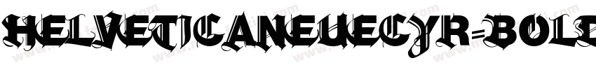 Helveticaneuecyr-bold字体转换