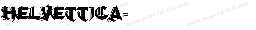 Helvettica字体转换
