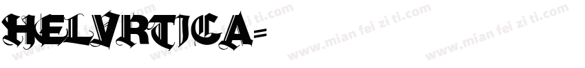Helvrtica字体转换