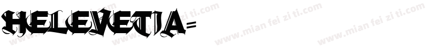 helevetia字体转换