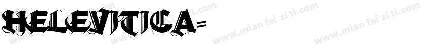 helevitica字体转换