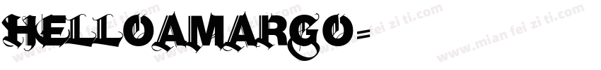 helloamargo字体转换