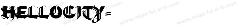 hellocity字体转换