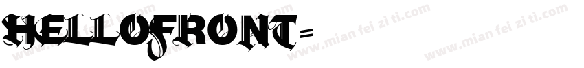 hellofront字体转换