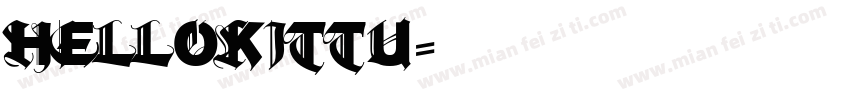 hellokittu字体转换