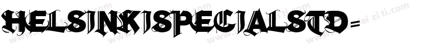 helsinkispecialstd字体转换