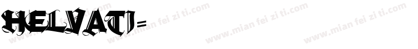 helvati字体转换