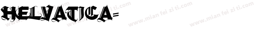 helvatica字体转换