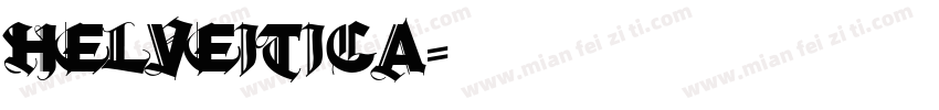 helveitica字体转换