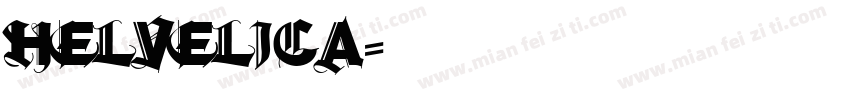 helvelica字体转换