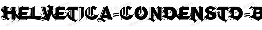 helvetica-condenstd-black-se字体转换