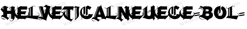 helveticalneuece-bol字体转换