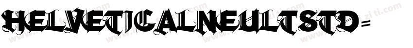 helveticalneultstd字体转换
