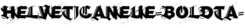 helveticaneue-boldta字体转换