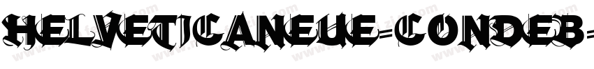 helveticaneue-condeb字体转换