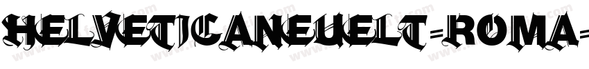 helveticaneueLT-roma字体转换