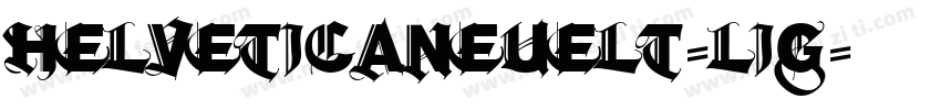 helveticaneuelt-lig字体转换
