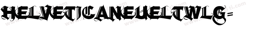 helveticaneueltwlg字体转换