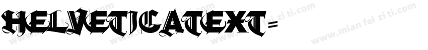 helveticatext字体转换